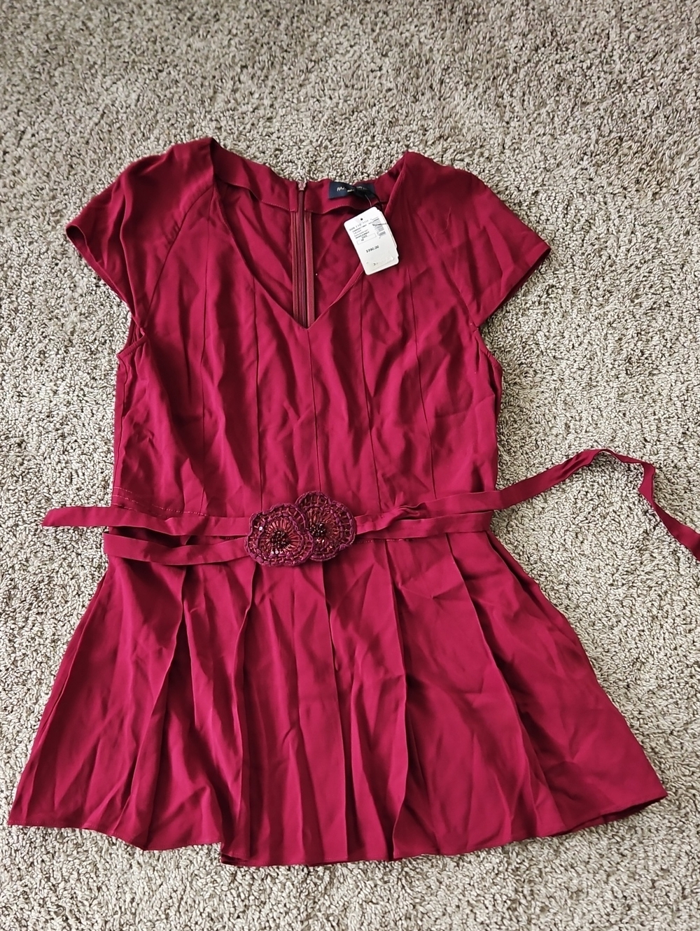 Nwt Piazza Sempione Mini Dress Drop Waist 46/L